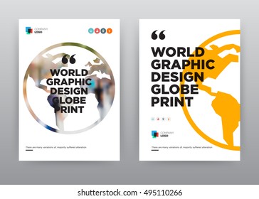 Save World Planet Globe Icon Economy Business Corporate roll up annual report brochure flyer design template stock vector, Leaflet abstract flat background, layout A4 size, EPS, 2016, catalog, booklet