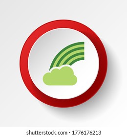 save the world, rainbow colored button. Elements of save the earth. Signs and symbols can be used for web, logo, mobile app, UI, UX