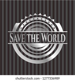 Save the World silver badge or emblem