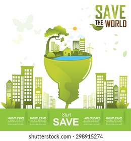 Save the world vector