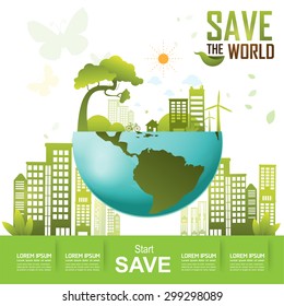 Save The World Vector 