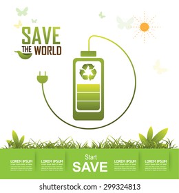 Save the World Vector