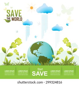 Save the World Vector