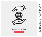 Save world vector icon