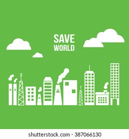 save world vector illustration.