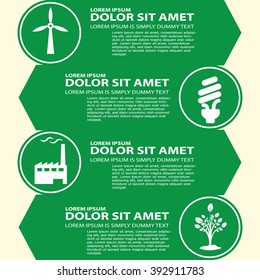 save the world.inforgraphic green.