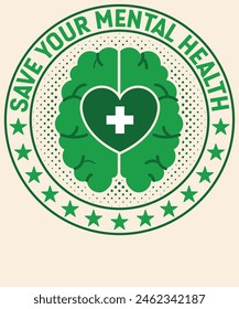 Save your mental health Graphic Design 