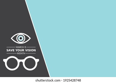 Save your vision month observed in month of March 