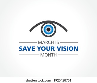 Save your vision month observed in month of March 
