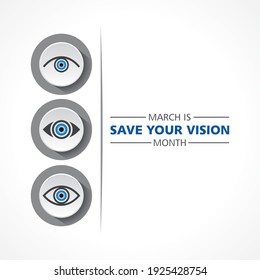 Guarde su mes de visión observado en el mes de marzo 