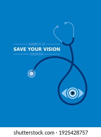 Save your vision month observed in month of March 