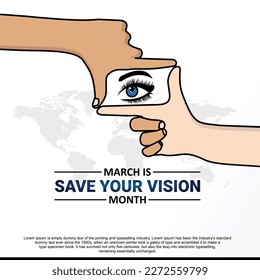 Save your vision month observed in month of March