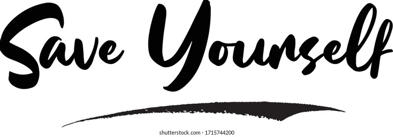 Guarde Su Propia Frase De Caligrafía, Leyendo Inscripción.