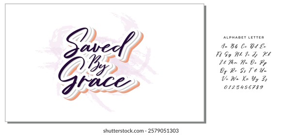 saved by grace background inspirational positive quotes, motivational, typography, lettering design