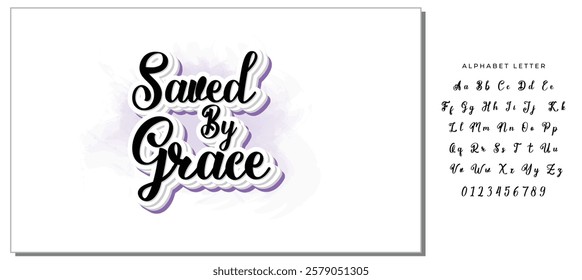 saved by grace background inspirational positive quotes, motivational, typography, lettering design