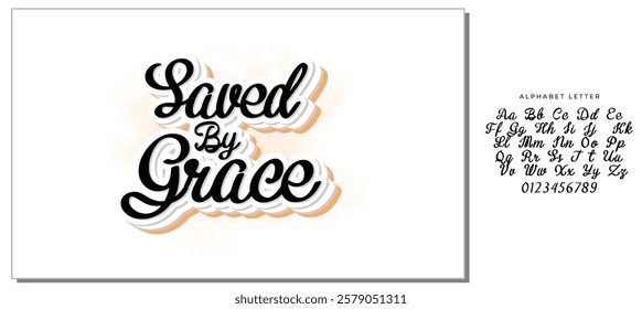 saved by grace background inspirational positive quotes, motivational, typography, lettering design