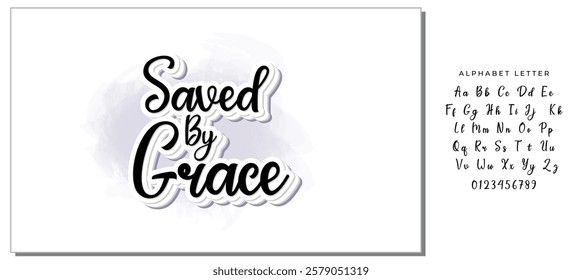 saved by grace background inspirational positive quotes, motivational, typography, lettering design