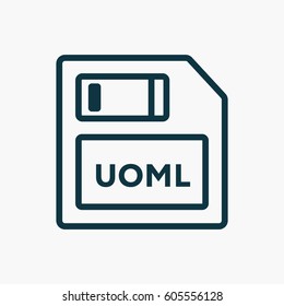 Saved Memory Card Icon. Flat Isolated Graphic Vector Design Outline Silhouette