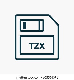 Saved Memory Card Icon. Flat Isolated Graphic Vector Design Outline Style