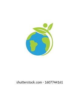 savety earth logo design stock