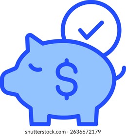Saving Account Icon Element For Design