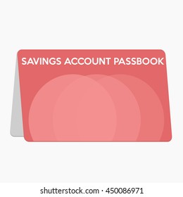 Saving account passbook,flat design illustration vector