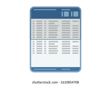 Saving book. Simple flat illustration.