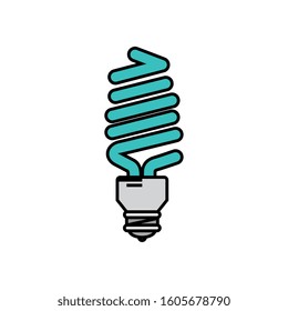 saving bulb ecology icon isolated vector illustration design