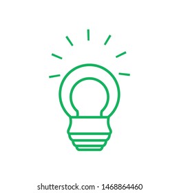 saving bulb electric hanging isolated icon