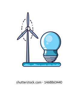 saving bulb electric with windmill