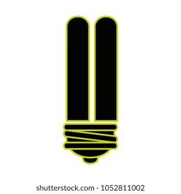 saving bulb energy light icon