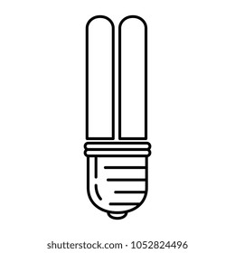 saving bulb energy light icon