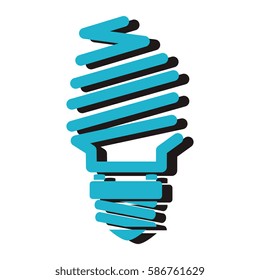 saving bulb isolated icon