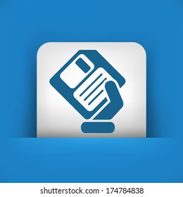 Saving data icon