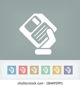 Saving data icon