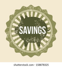 saving design over pink background vector illustration