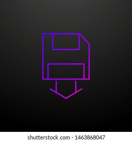 Saving diskette data nolan icon. Elements of seo and online marketing set. Simple icon for websites, web design, mobile app, info graphics