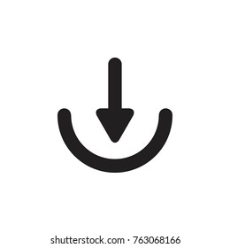 Saving download icon logo design vector
