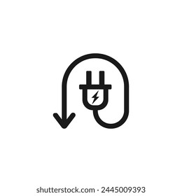 Saving energy icon or saving energy symbol vector isolated. Best saving energy icon for mobile apps, websites, business design element, print design and more.