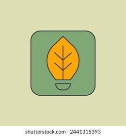 Saving energy line icon, alternative energy editable stroke symbol, environment vector outline sign.