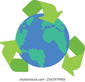 Saving environment save clean planet ecology, Vector illustration design concept in flat style

