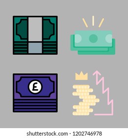 saving icon set. vector set about money icons set.