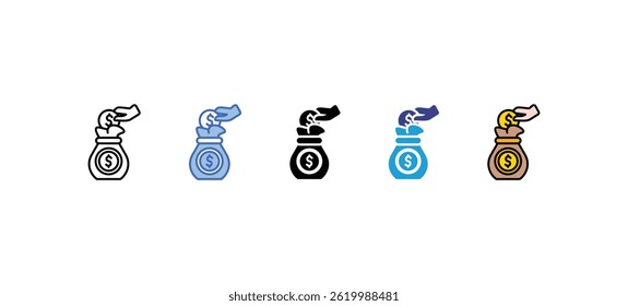 Saving  icon sets collection multi style
