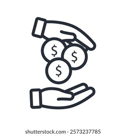 saving icon. vector.Editable stroke.linear style sign for use web design,logo.Symbol illustration.