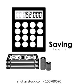 saving icons over white background vector illustration 