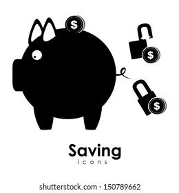 saving icons over white background vector illustration 