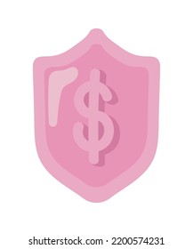 Saving And Investing Money Shield Icon