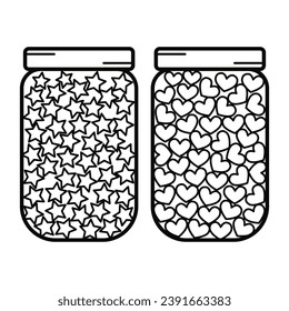 Saving jar challenge tracker. Money save game container template design