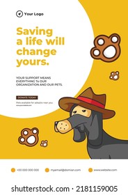 Saving a life will change yours flyer design template.  