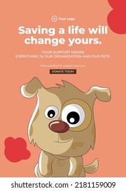 Saving a life will change yours flyer design template. 